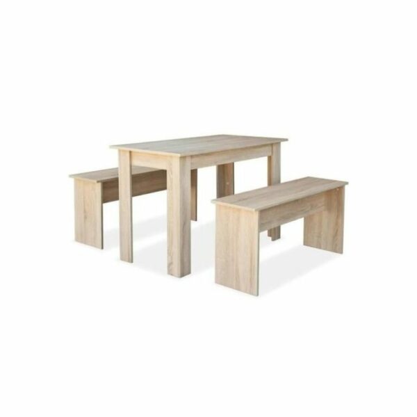 Table à Manger avec 3 Bancs